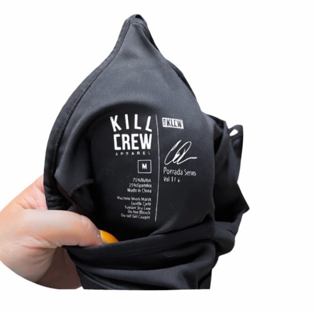 Kill Crew Black sports bra  with Mint Graphic - Picture 5 of 5